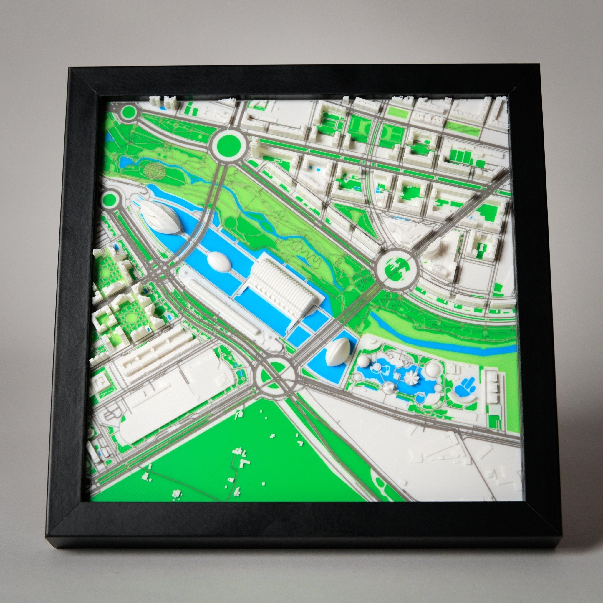 CUSTOM 3D MAP - City on Wall